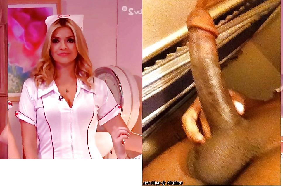 25P Holly willoughby, black cock 