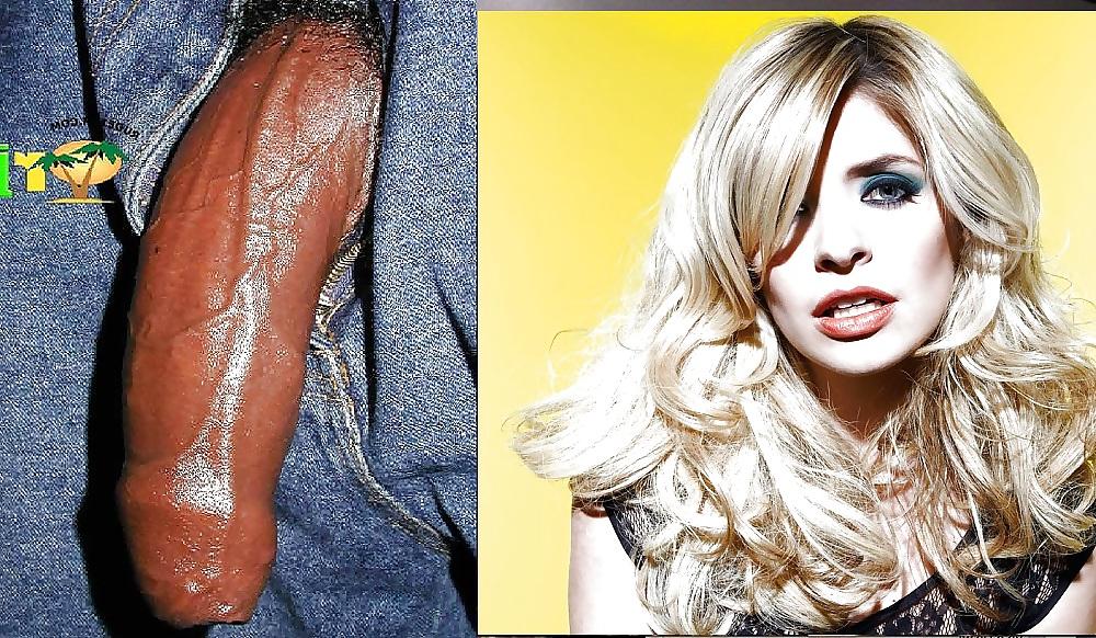 25P Holly willoughby, black cock 