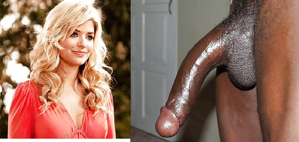 25P Holly willoughby, black cock 