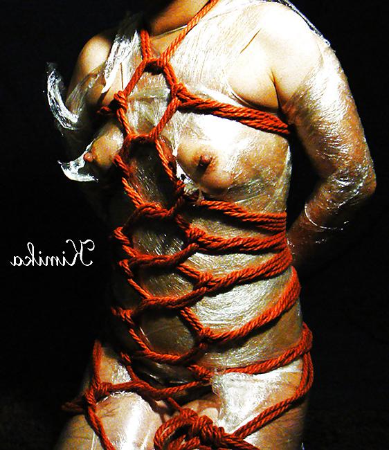 13P Wrap film and self rope bondage