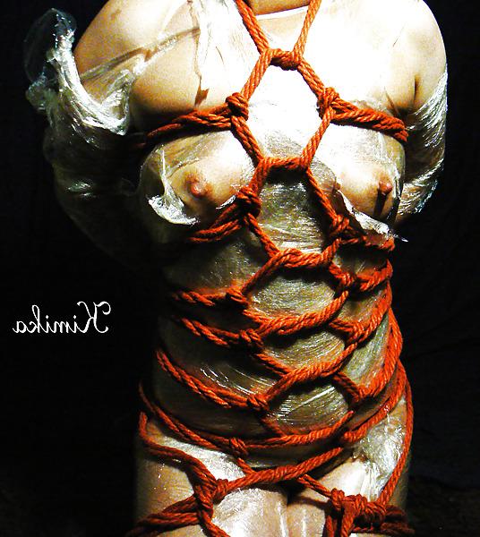 13P Wrap film and self rope bondage