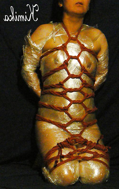 13P Wrap film and self rope bondage
