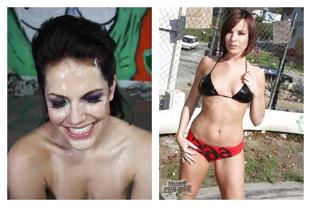 11P Cumshot bukkake before and after