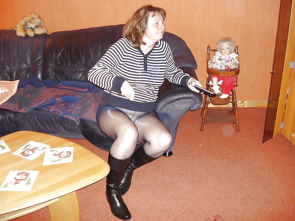 24P Granny pantyhose tights