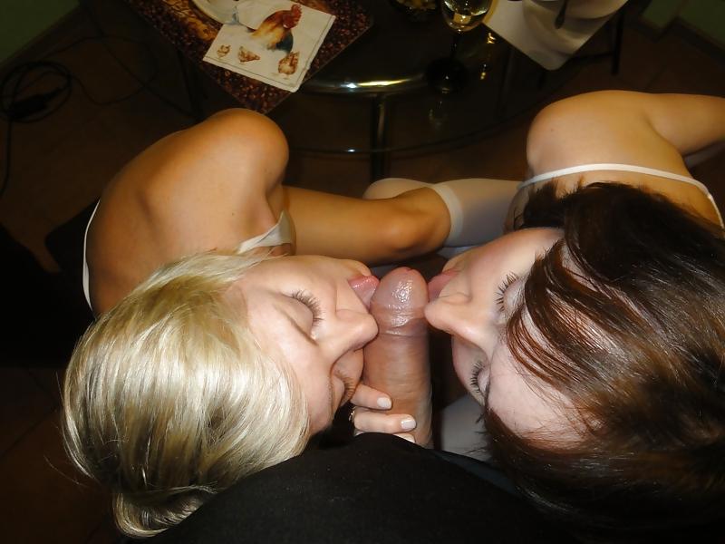 12P Two mature ladies enjoying a big Russian cock