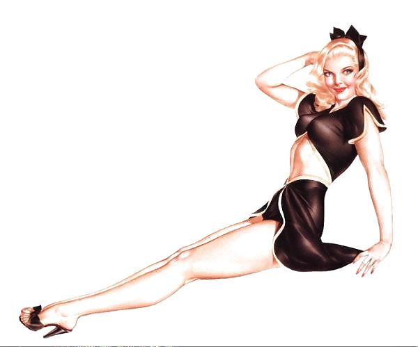 25P Some vintage pin-ups