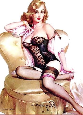 25P Some vintage pin-ups