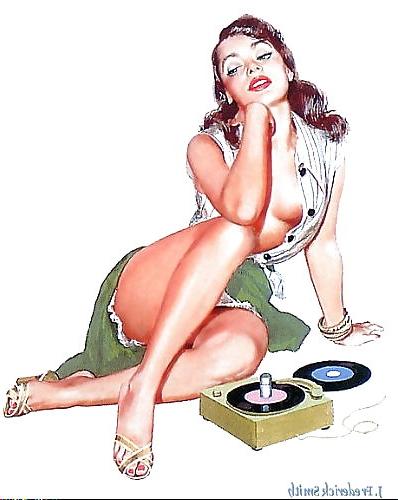 25P Some vintage pin-ups