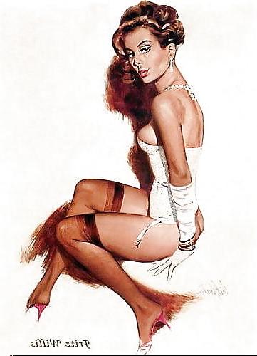 25P Some vintage pin-ups