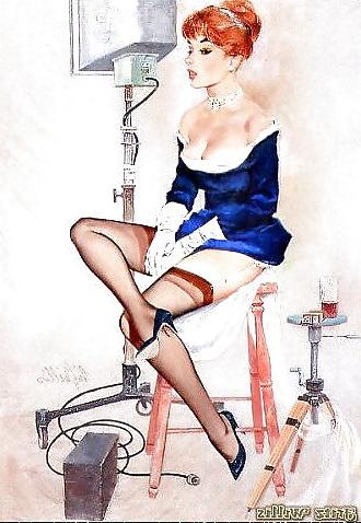25P Some vintage pin-ups