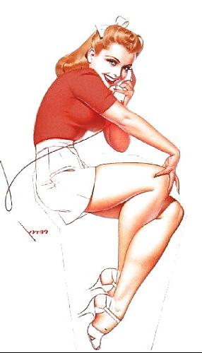 25P Some vintage pin-ups