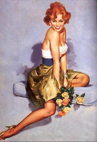 25P Some vintage pin-ups