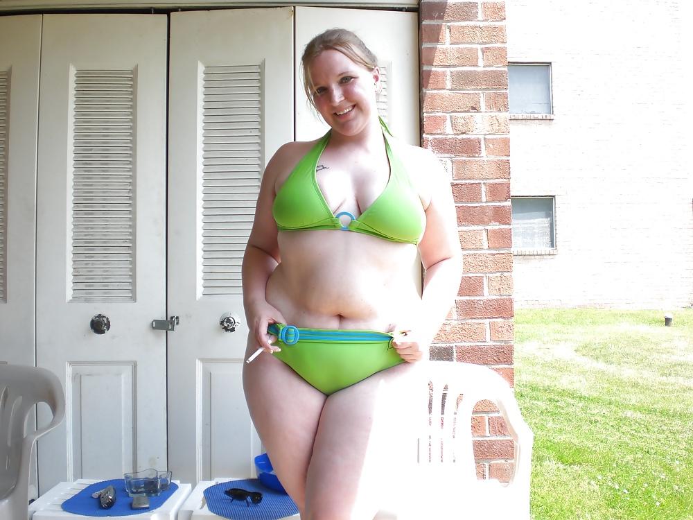 25P Chubby teen in swimsuit