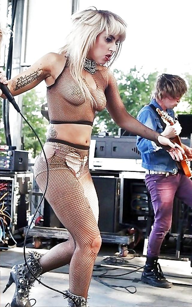 11P Sexy horny Lady Gaga topless in open-air concert