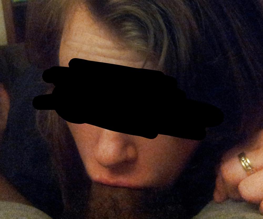 7P My fiancee sucking my black cock