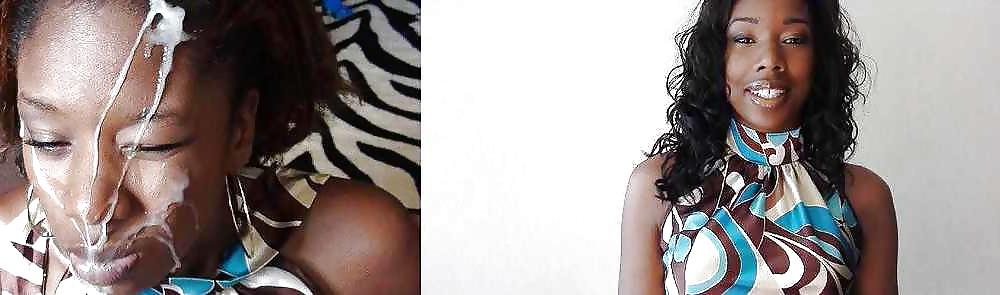 25P Ebony facial queen Naomi