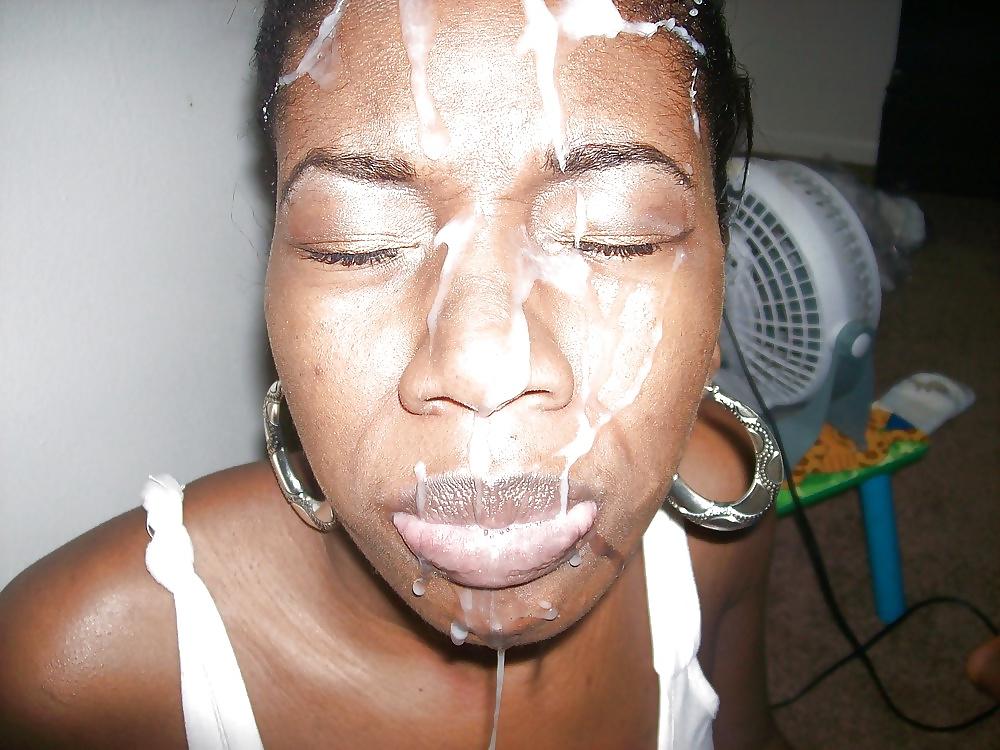 25P Ebony facial queen Naomi