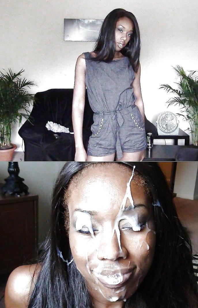 25P Ebony facial queen Naomi