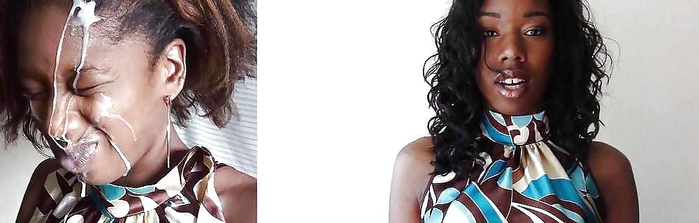 25P Ebony facial queen Naomi