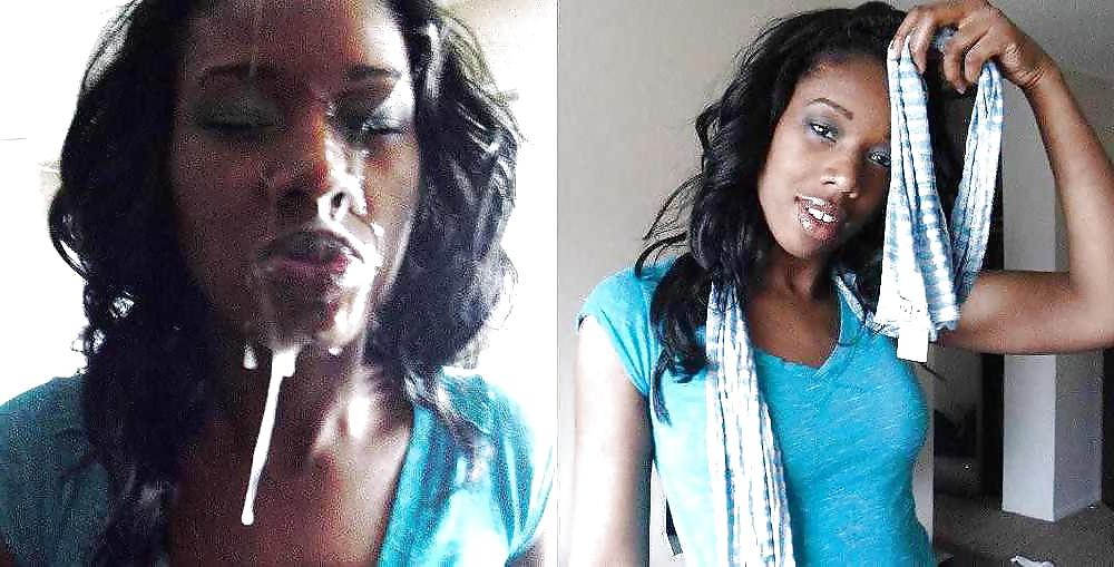 25P Ebony facial queen Naomi