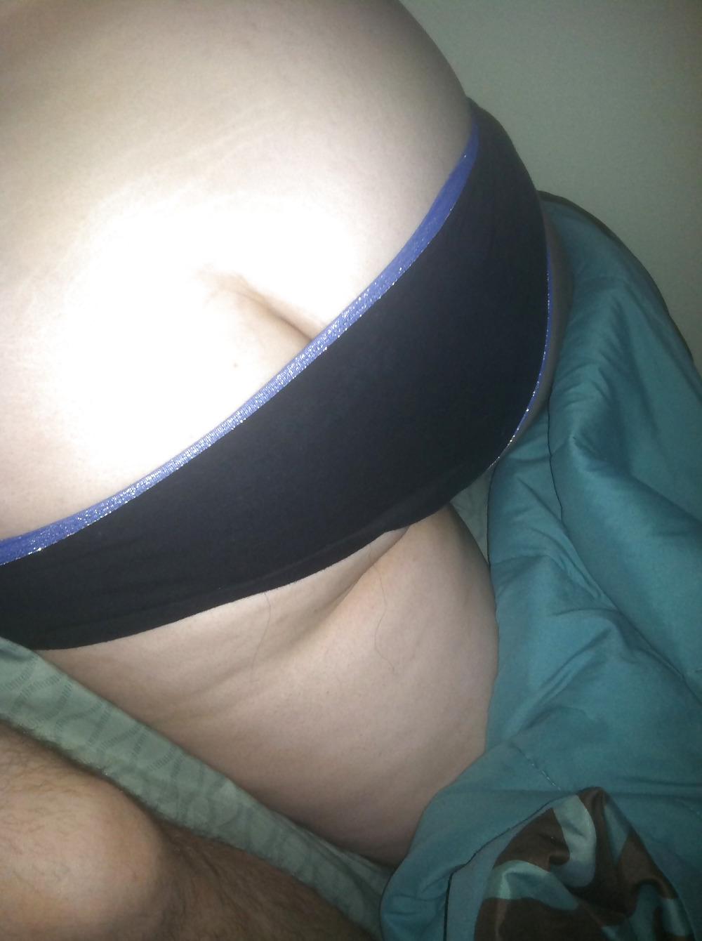 4P My BBW Wife's sexy butt in undies, tits, legs, and belly
