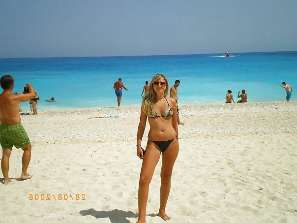 25P Greek women in Greek beaches