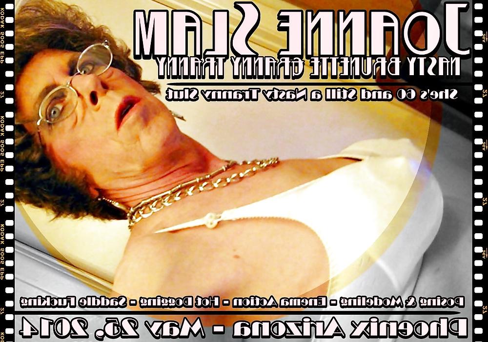 25P JOANNE SLAM - NASTY BRUNETTE GRANNY TRANNY
