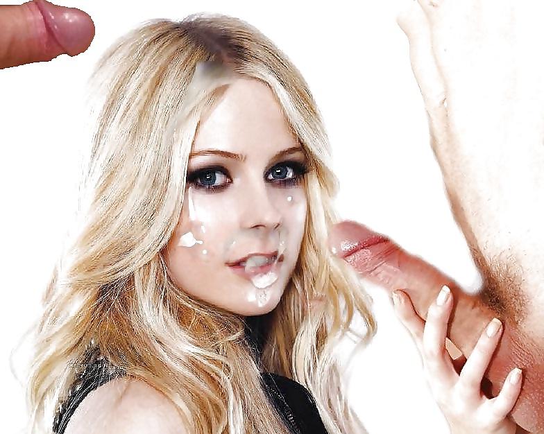24P Avril Lavigne cumshots & bukkake Part 2