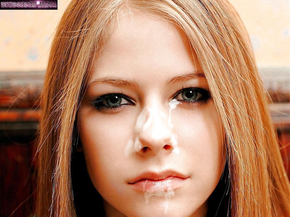 24P Avril Lavigne cumshots & bukkake Part 2