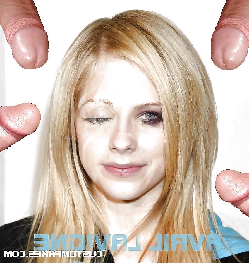 24P Avril Lavigne cumshots & bukkake Part 2