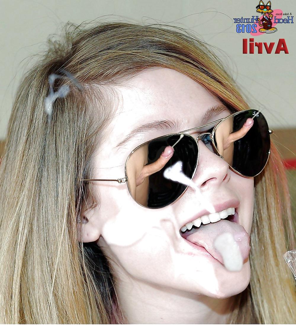 24P Avril Lavigne cumshots & bukkake Part 2