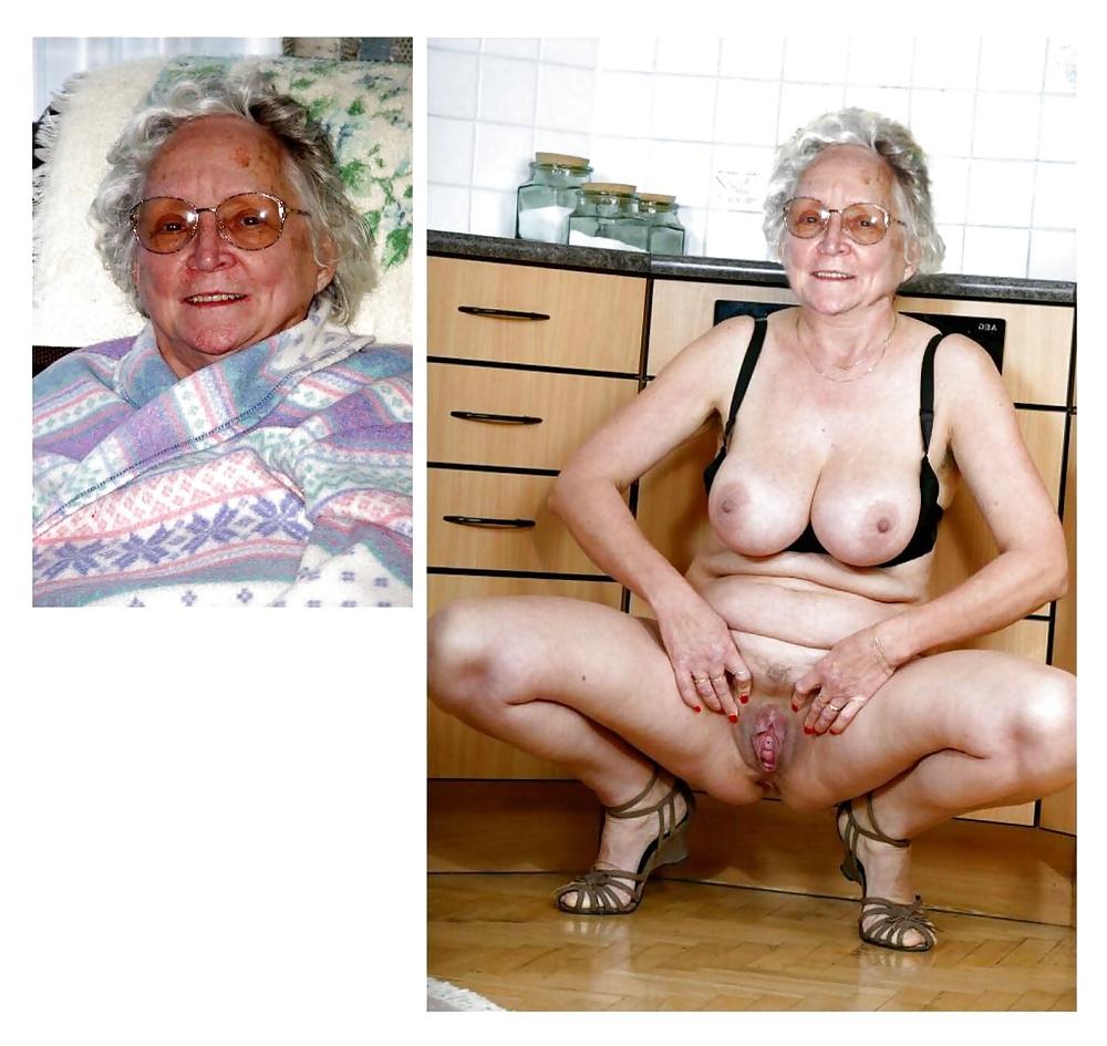 12P Granny tits and pussy