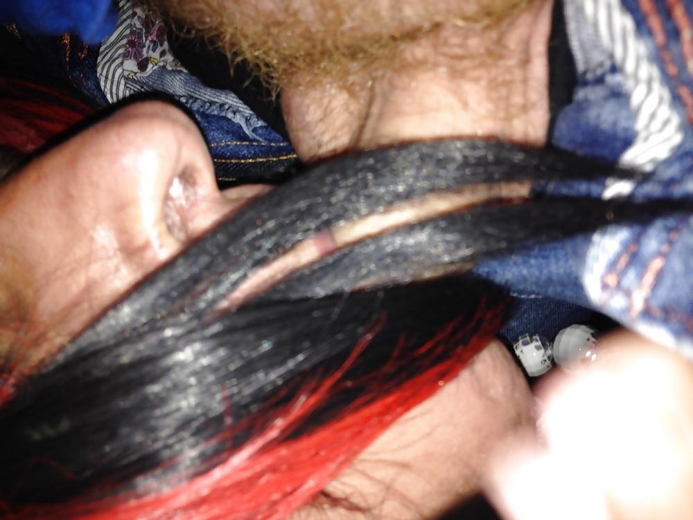 12P MichelleTVKbh - Whore sucking cock close-up