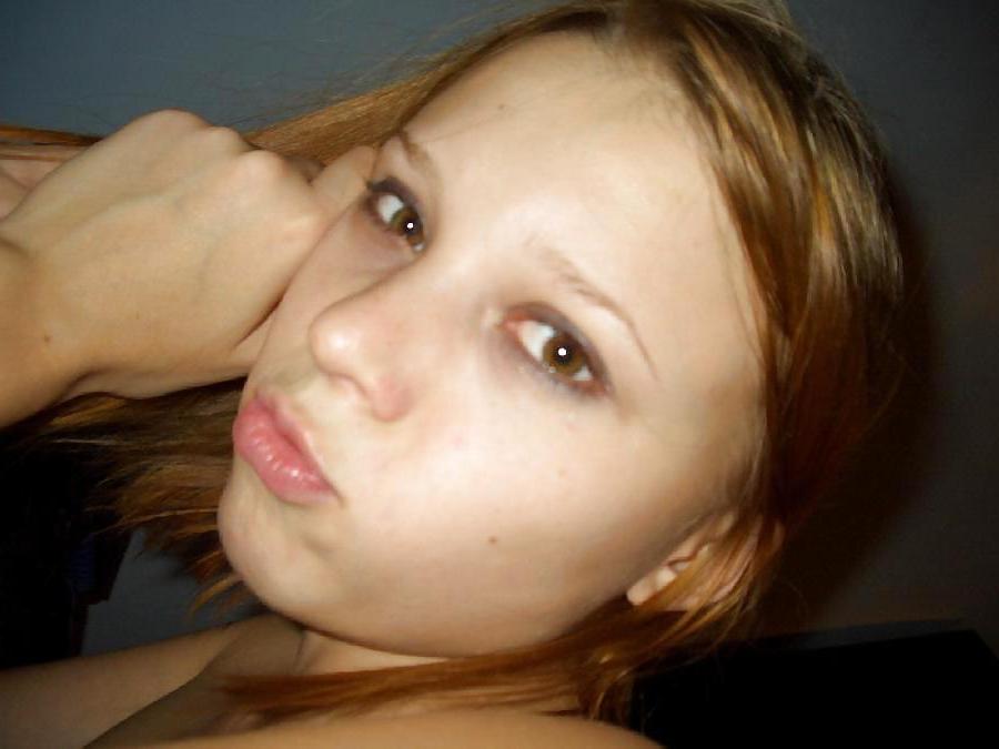 22P Non shaved blonde with perfect boobs on bed