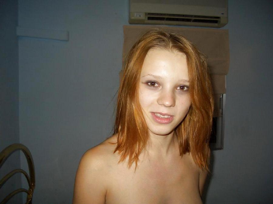 22P Non shaved blonde with perfect boobs on bed