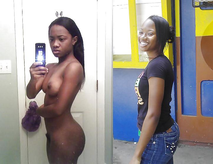 12P Clothed and Nude 4  Ebony Girls