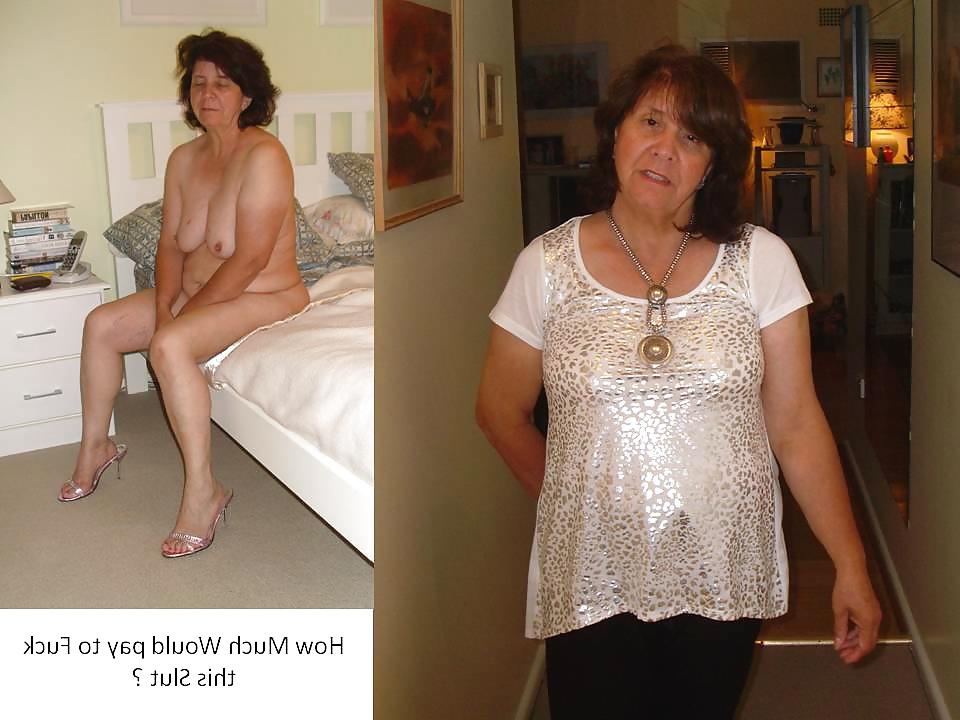 25P Rosemary 63 year old sexy granny clothed and naked