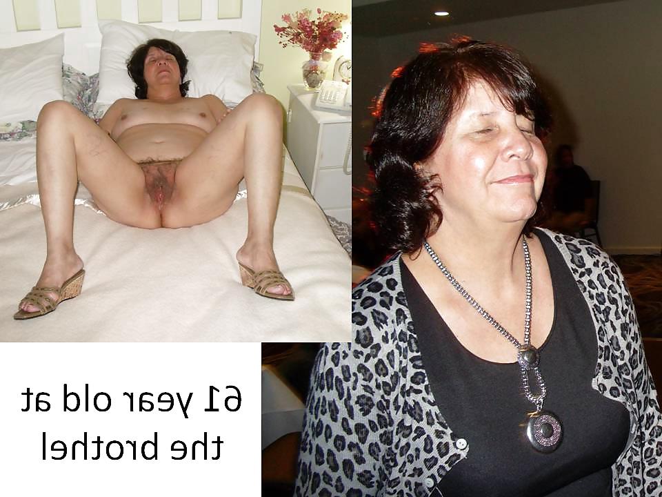 25P Rosemary 63 year old sexy granny clothed and naked