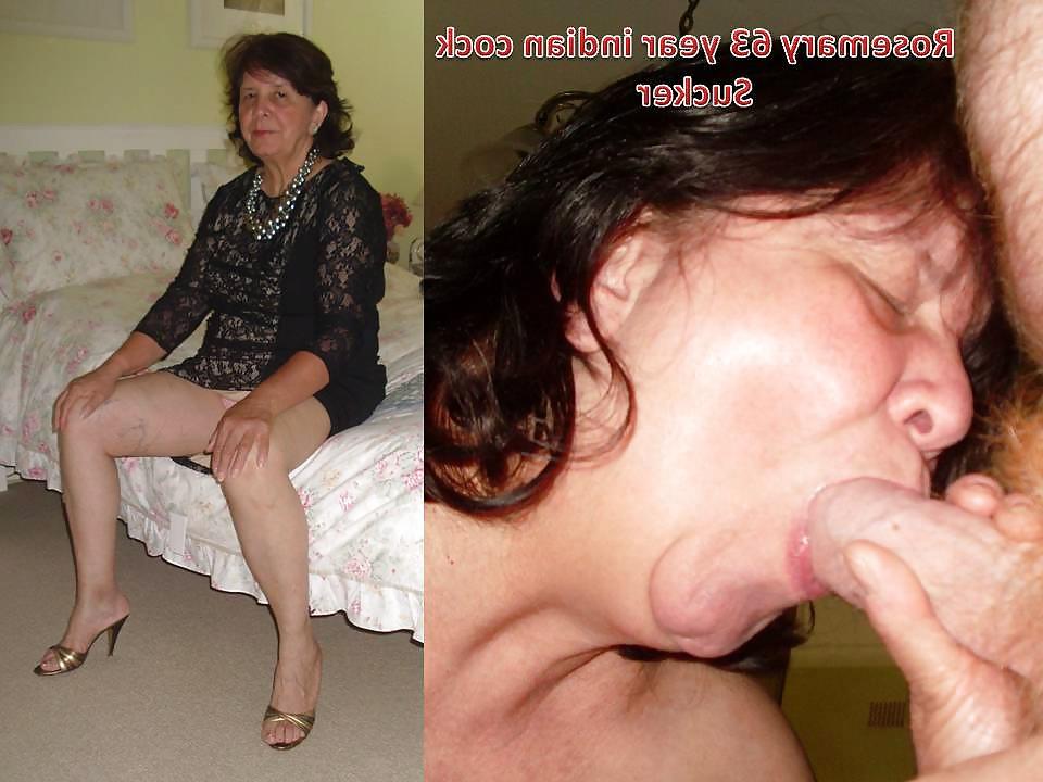 25P Rosemary 63 year old sexy granny clothed and naked