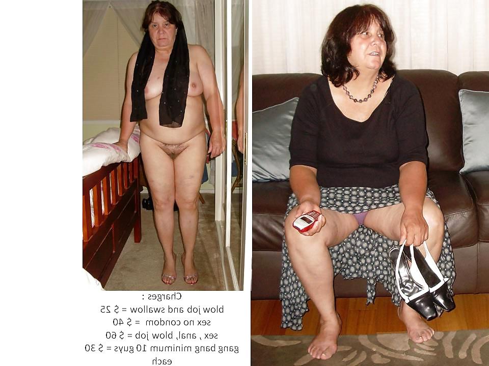 25P Rosemary 63 year old sexy granny clothed and naked