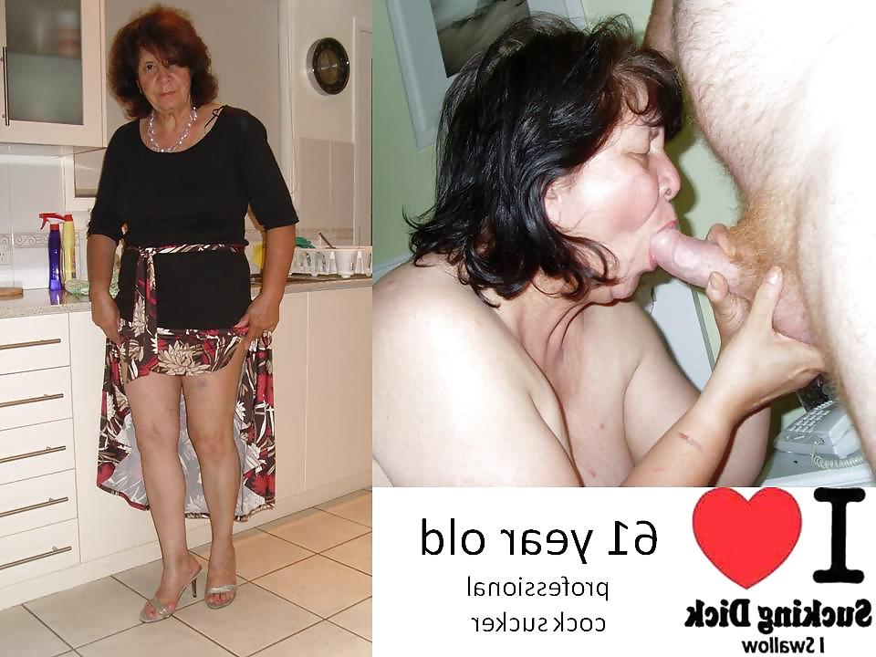 25P Rosemary 63 year old sexy granny clothed and naked
