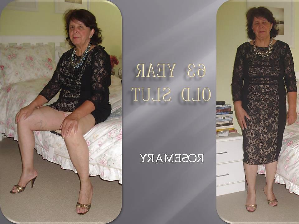 25P Rosemary 63 year old sexy granny clothed and naked