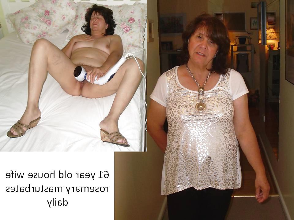 25P Rosemary 63 year old sexy granny clothed and naked