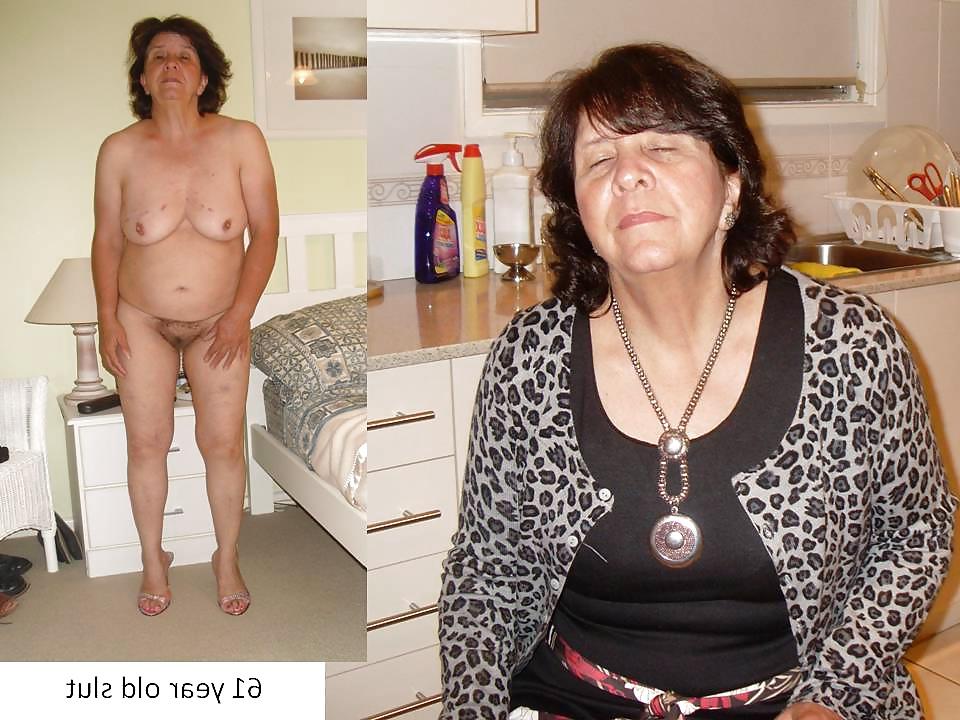 25P Rosemary 63 year old sexy granny clothed and naked