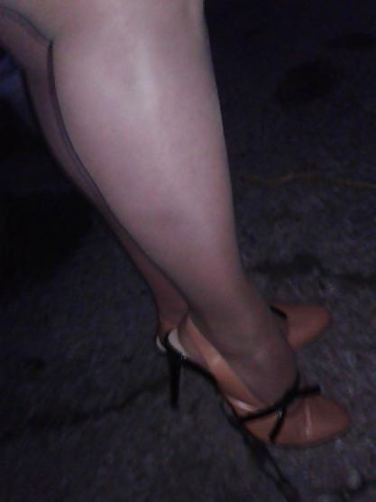 25P Michelle, 52 Jahre alte Dame, Nylons und Heels