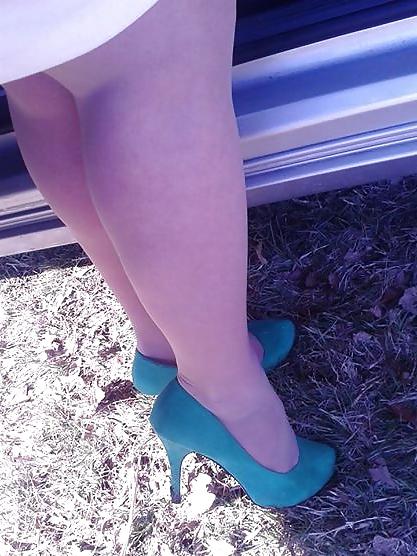 25P Michelle, 52 Jahre alte Dame, Nylons und Heels