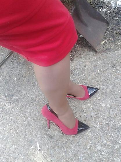 25P Michelle, 52 Jahre alte Dame, Nylons und Heels