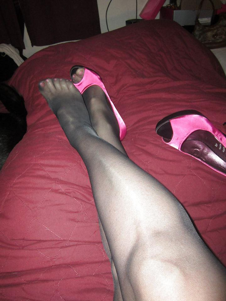 25P Michelle, 52 Jahre alte Dame, Nylons und Heels