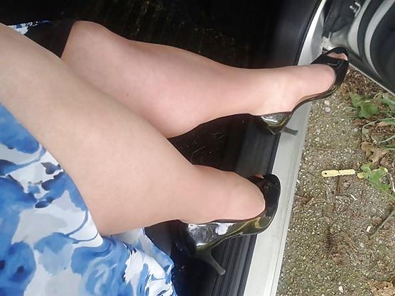 25P Michelle, 52 Jahre alte Dame, Nylons und Heels