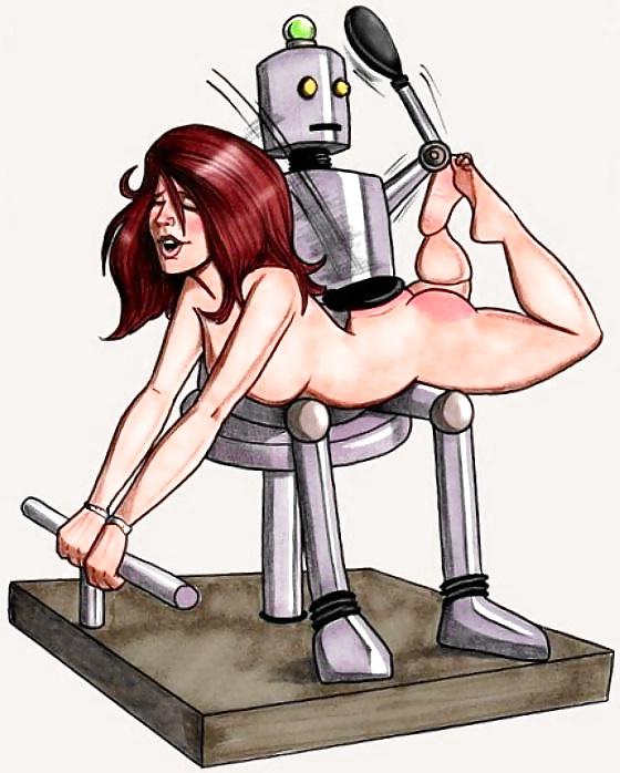 10P Spanked By Machines Or Spanking Robots 